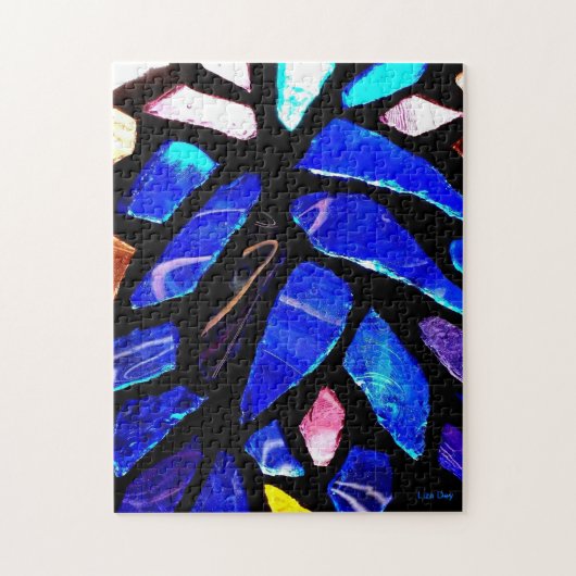 Puzzle Casse-tête 'Verre Bleu' (Vertical)