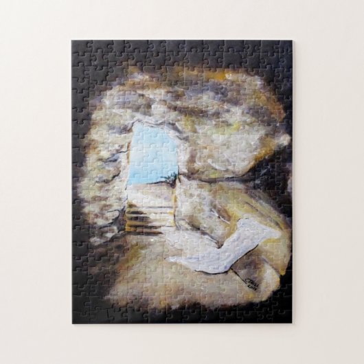 Puzzle Casse-tête vide de tombe d'enterrement (Vertical)