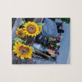Puzzle Casse-tête Vin et Fleurs (Horizontal)