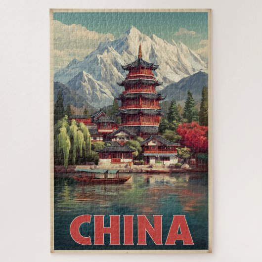 Puzzle Casse-tête Vintage Chine (Vertical)