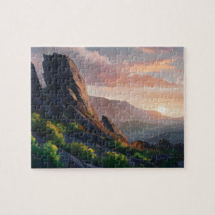 Puzzle Casse-tête Vue du coucher de soleil