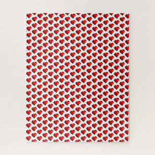 Puzzle Casse-têtes Cœurs Rouges Bonne Saint-Valentin