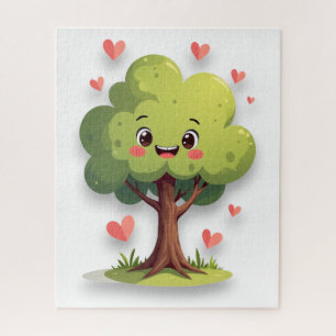 Puzzle Casse-têtes Cœurs Rouges Bonne Saint-Valentin Arbr