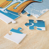 Puzzle Casse-têtes de couleurs pastel d'éléphant mignons (Côté)
