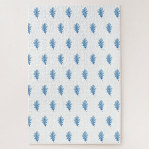 Puzzle Casse-têtes Feuilles Bleues Mignonnes
