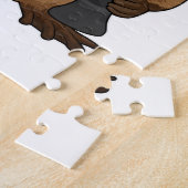 Puzzle Castor au jeu d'échecs avec pièce d'échecs Évêque (Côté)