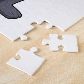 Puzzle Cat à base-ball avec ballon de baseball (Côté)