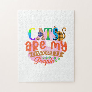 Puzzle Cat Art Les Chats Sont Mes Gens Préférés