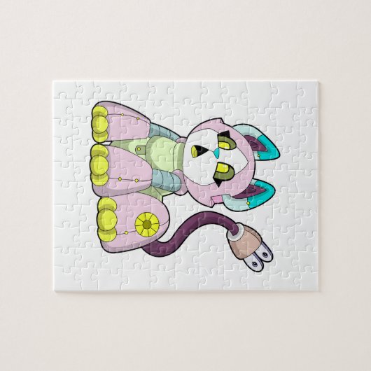 Puzzle Cat as robot (Horizontal)