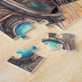 Puzzle Cat Astronaut art de dessins animés détaillés (Côté)