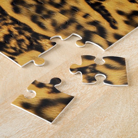 Puzzle Cat cheetah imprimer art géométrique (Côté)
