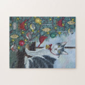 Puzzle Cat de Noël 0417 (Horizontal)