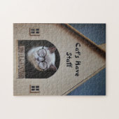 Puzzle Cat Drôle Portant Des Lunettes Les Chats Ont Une C (Horizontal)