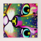 Puzzle Cat Face Close Pop Art (Horizontal)