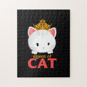 Puzzle Cat Lover I Am A Queen Of Cat