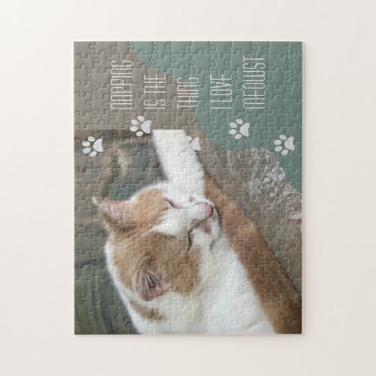 Puzzle Cat Napping est ce que j'aime le plus (Vertical)