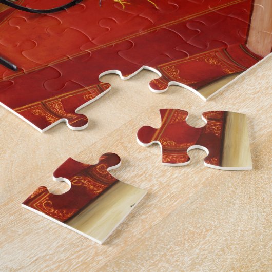 Puzzle Cat orange, book, Bee et Orchids (Côté)