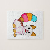 Puzzle Cat with popsicle (Horizontal)