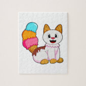Puzzle Cat with popsicle (Vertical)