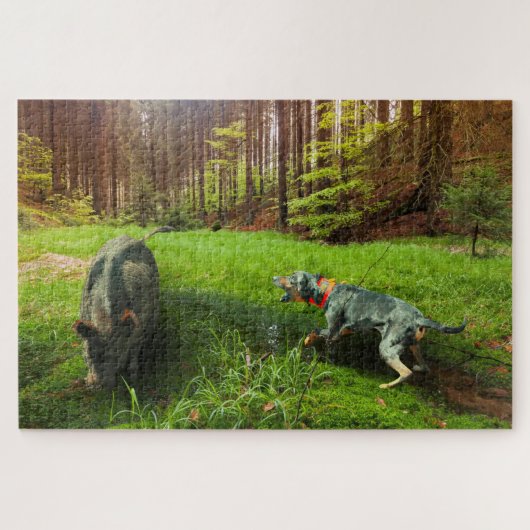 Puzzle Catahoula et Hog (Horizontal)