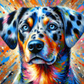 Puzzle Catahoula Leopard Dog Portrait Acrylique Art Impri