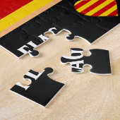 Puzzle Catalogne Drapeau & Catalan - La Senyera mode (Côté)
