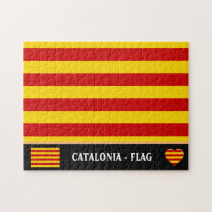 Puzzle Catalogne - Drapeau et Catalan - La Senyera