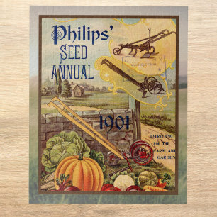 Puzzle Catalogue de semences n Packet Vintage 1901 Récolt