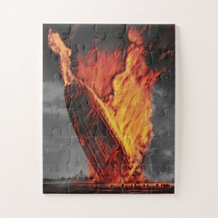 Puzzle Catastrophe du Zeppelin Airship Hindenburg vers 19