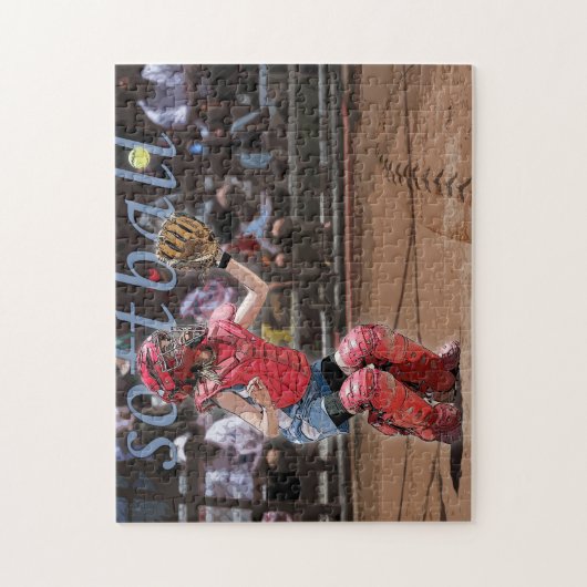 Puzzle Catcher de softball (Vertical)