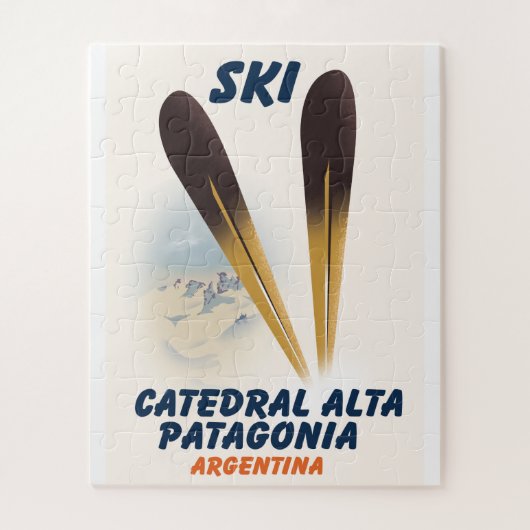 Puzzle Catedral Alta Patagonia, Argentine poster ski (Vertical)
