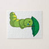 Puzzle Caterpillar à la pluie avec parapluie (Horizontal)