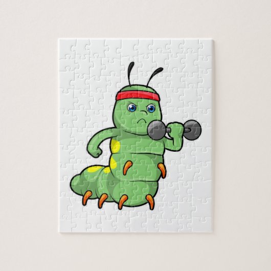 Puzzle Caterpillar at Strength entraînement avec Dumbbell (Vertical)