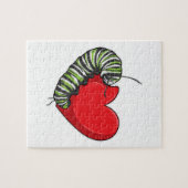 Puzzle Caterpillar love heart (Horizontal)
