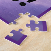 Puzzle Caterpillar Morph to Purple Turquoise Papillon noi (Côté)