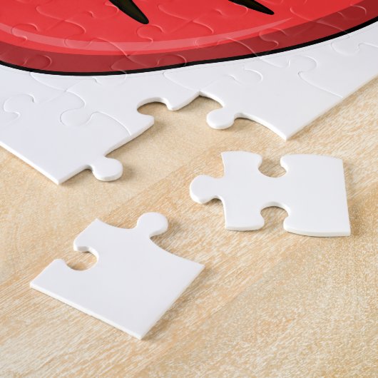 Puzzle Caterpillar with Apple (Côté)