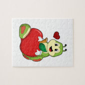Puzzle Caterpillar with Apple (Horizontal)