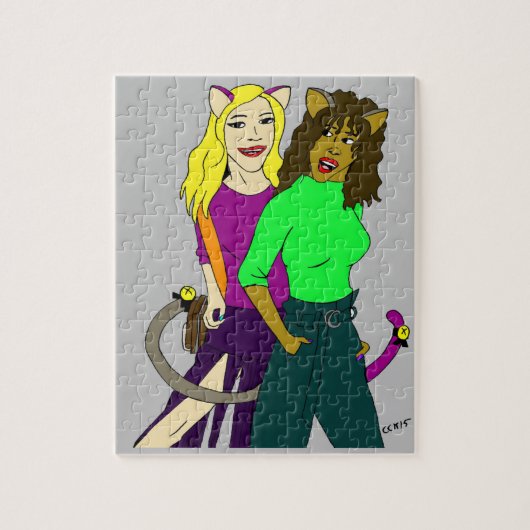 Puzzle catgirls (Vertical)