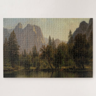 Puzzle Cathedral Rocks, Yosemite Valley Albert Bierstadt
