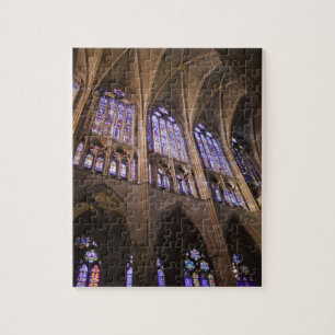 Puzzle Cathédrale de Leon, vitraux intérieurs