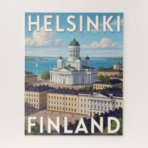 Puzzle Cathédrale d'Helsinki Finlande Scène de voyage bal