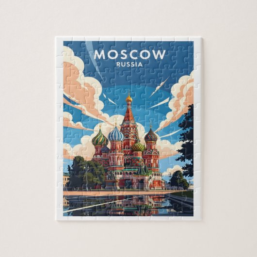 Puzzle Cathédrale Saint-Basile de Moscou (Vertical)
