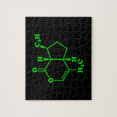 Puzzle Catnip Nepetalactone Formule chimique moléculaire (Vertical)