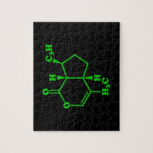Puzzle Catnip Nepetalactone Formule chimique moléculaire (Vertical)