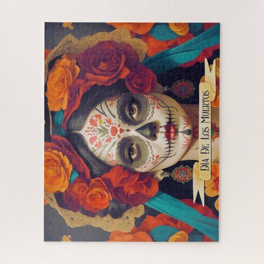 Puzzle Catrina Day Of Dead 1 Avec Texte (Vertical)