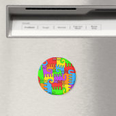 Puzzle Cats "Arc-en-ciel" 1 aimant (In Situ (Lave-vaisselle))