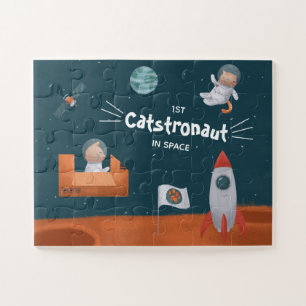Puzzle Catstronaut Whimsical dans l'espace, Chats sur Mar