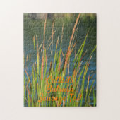 Puzzle Cattails en rafales sur le front de mer (Vertical)