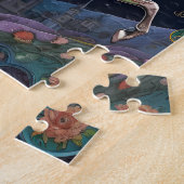 Puzzle Cavalier de la pleine lune Halloween (Côté)