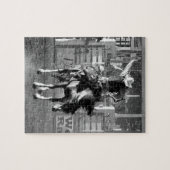 Puzzle Cavalier de Rodéo Cheval qui Ruelle 8 Secondes pou (Horizontal)